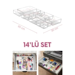 Набор органайзеров Soft Chef SCP14, 14 шт, пластик, прозрачный