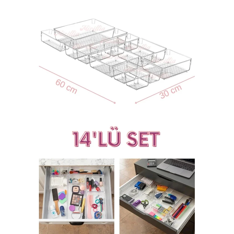 Набор органайзеров Soft Chef SCP14, 14 шт, пластик, прозрачный Набор органайзеров Soft Chef SCP14, 14 шт, пластик, прозрачный