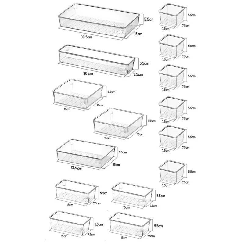 Набор органайзеров Soft Chef SCP14, 14 шт, пластик, прозрачный Набор органайзеров Soft Chef SCP14, 14 шт, пластик, прозрачный