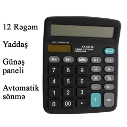 Калькулятор KK-837-12S, черный Калькулятор KK-837-12S, черный