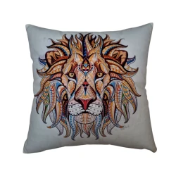 Dekorativ yastıq VM306, 45x45 sm, ağ/narıncı Dekorativ yastıq VM306, 45x45 sm, ağ/narıncı