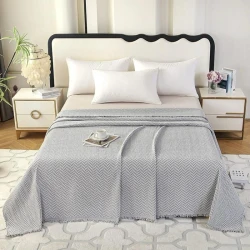 Покрывало Annabery ANBYB170240, 170x240 см, хлопок, серое