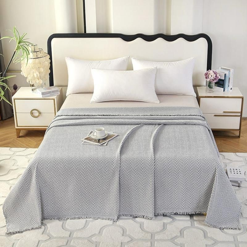 Покрывало Annabery ANBYB170240, 170x240 см, хлопок, серое Покрывало Annabery ANBYB170240, 170x240 см, хлопок, серое