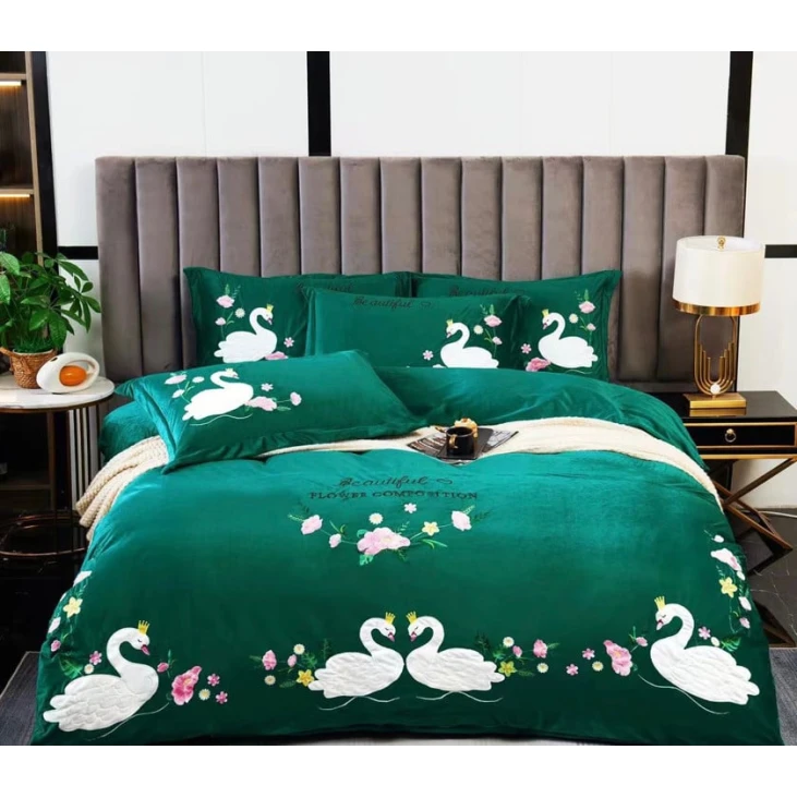 Комплект постельного белья MN39, пододеяльник 200x230 см, простыня 220x240 см, наволочка 2 шт. х 50x70 см