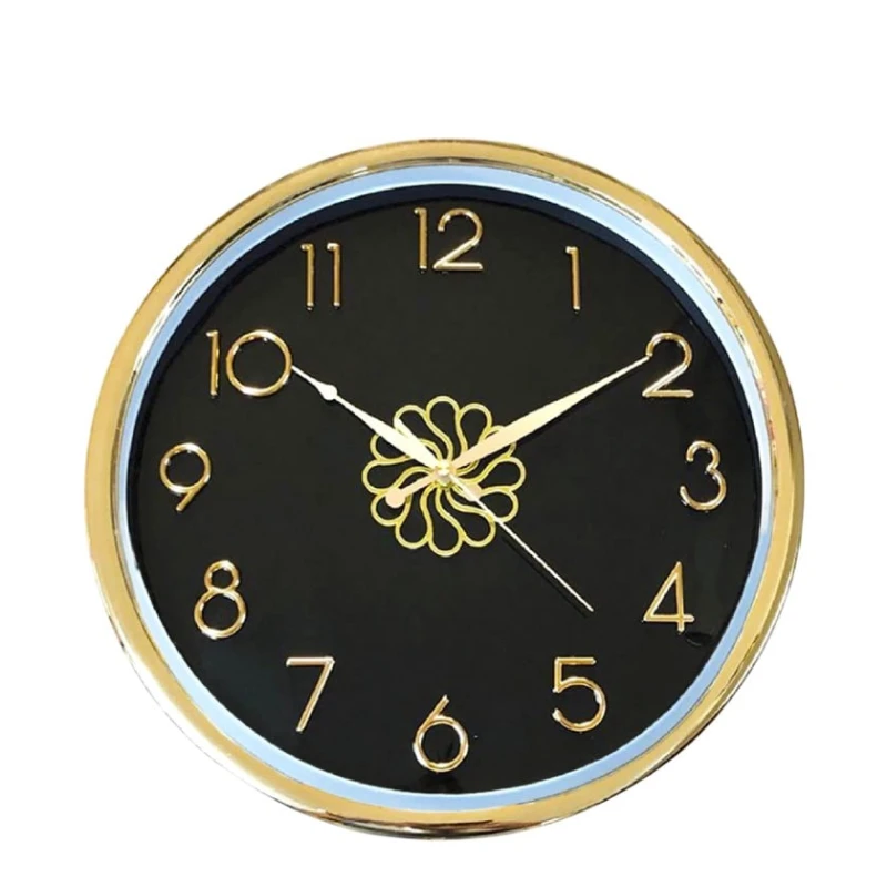 Настенные часы, золотистые/черные, 38 см