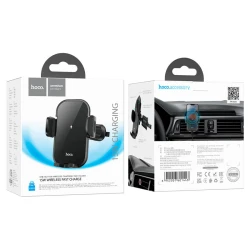 Avtomobil üçün tutacaq Hoco Wireless HW4 Black və hədiyyə Hoco UPA24 Black