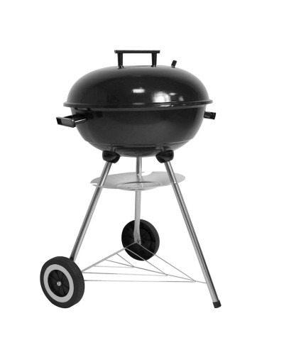 Manqal Kugelgrill Lifestyle 17inch Charcoal Kettle BBQ Grill, qara, 75х45.5 sm