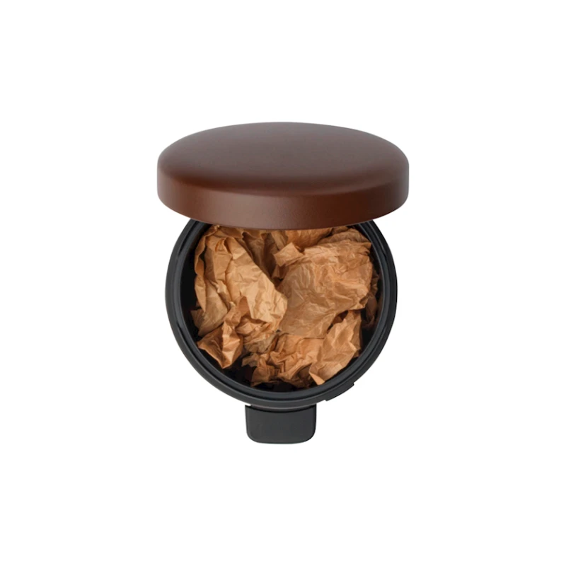 Zibil vedrəsi Brabantia NewIcon, 29.1x20.5x27.2 sm, metal, pedallı, 5 l, qəhvəyi