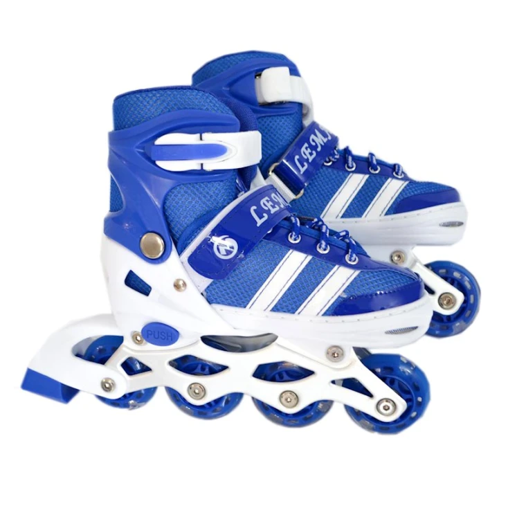 Роликовые коньки для детей Lemandu, размер 31-34, синие Роликовые коньки для детей Lemandu, размер 31-34, синие