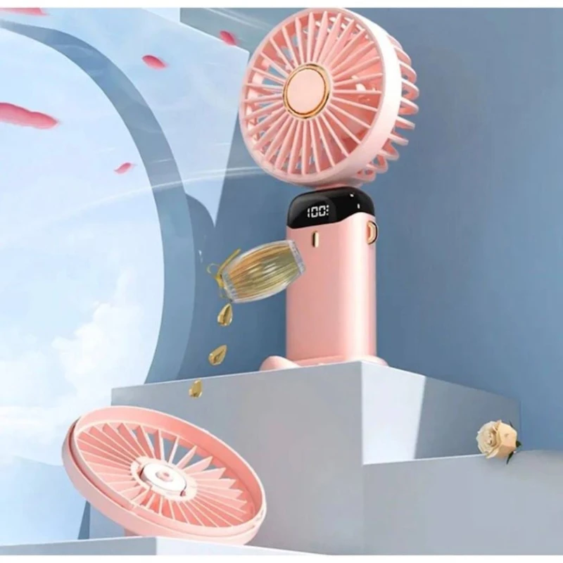 Əl ventilyatoru F35-ag-239, 18x8.5 sm, çəhrayı