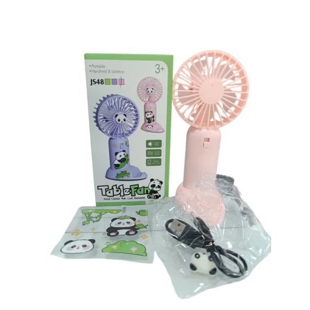 Мини-вентилятор JS48, розовый