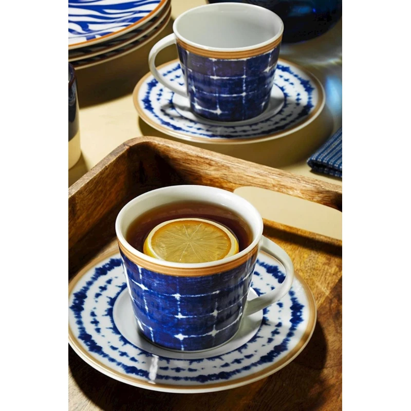 Набор чайный Kutahya Porselen Toledo TL04CT60012444, 200 мл, 4 предмета, синий Набор чайный Kutahya Porselen Toledo TL04CT60012444, 200 мл, 4 предмета, синий