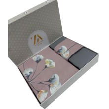 Yataq dəsti Zara Home, lüks-satin, boz/bənövşəyi, ikinəfərlik, yorğan üzü 200x230 sm, mələfə 240x260, 2 əd yastıq üzü 50х70 sm