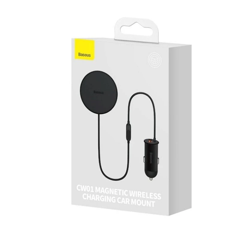 Автомобильное зарядное устройство Baseus CW01 Magnetic Wireless Charging Car Black Автомобильное зарядное устройство Baseus CW01 Magnetic Wireless Charging Car Black