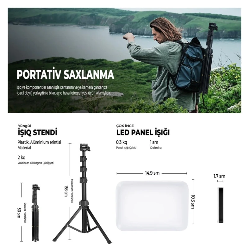 Светодиодная панель Neewer BP66, двухцветная, стандартная Светодиодная панель Neewer BP66, двухцветная, стандартная