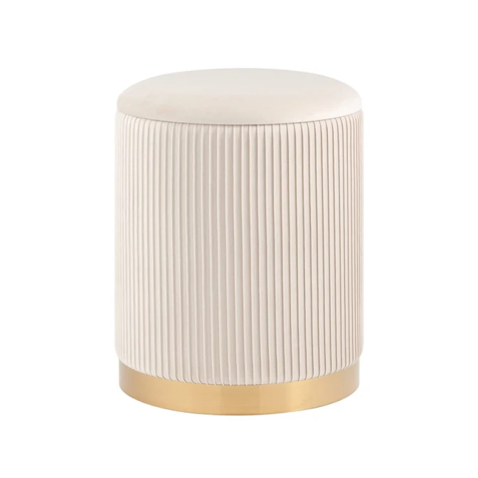 Пуфик 42, ткань, белый, 40x35x35 см Пуфик 42, ткань, белый, 40x35x35 см