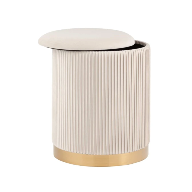 Пуфик 42, ткань, белый, 40x35x35 см Пуфик 42, ткань, белый, 40x35x35 см