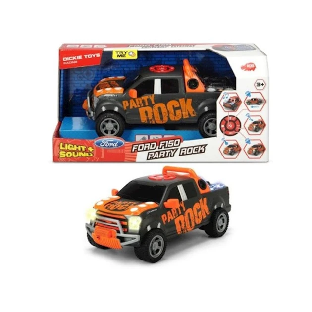 Машинка Dickie toys Форд F-150 Party Rock Anthem, 29 см, черный