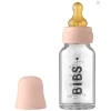 Бутылочка для кормления BIBS Baby Bottle Complete Set 0+ месяцев, 110 мл, стекло/латекс, розовая