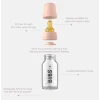 Бутылочка для кормления BIBS Baby Bottle Complete Set 0+ месяцев, 110 мл, стекло/латекс, розовая