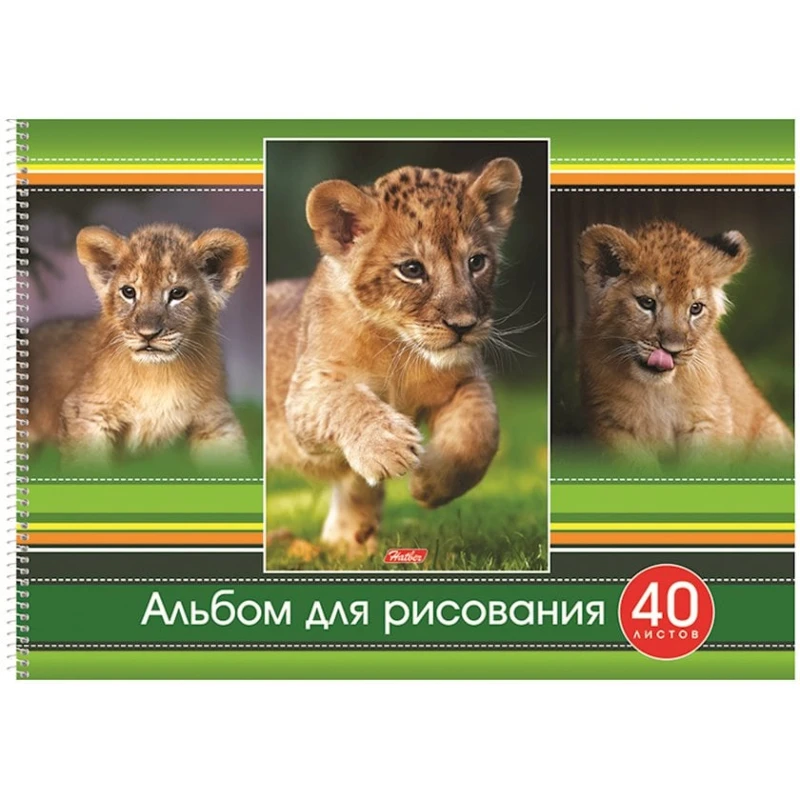 Альбом для рисования Hatber Тигрята, A3, 40 листов Альбом для рисования Hatber Тигрята, A3, 40 листов