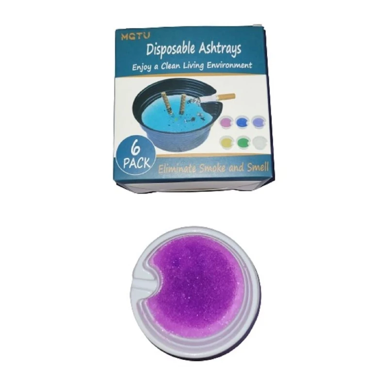 Birdəfəlik külqabı dəsti Disposable Smokeless Ashtrays, polipropilen, 6 əd