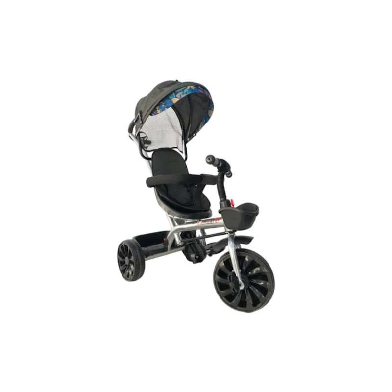 Uşaq üçün üçtəkərli velosiped 1185, 2 yaşdan, 25 kq-a qədər, qara