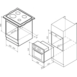 Духовой шкаф Bompani BO242WA/E
