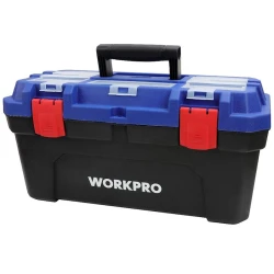 Ящик для инструментов Workpro WP283002, черный/синий/красный