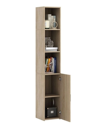 Stellaj 3563_StellajBookSomona, 178х30х30 sm, LDSP, bej