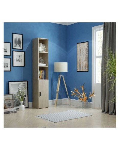Stellaj 3563_StellajBookSomona, 178х30х30 sm, LDSP, bej