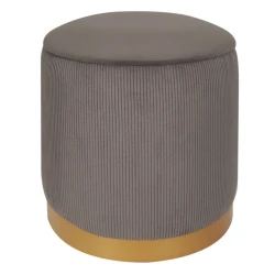 Пуфик 63, ткань, коричневый, 40x35x35 см