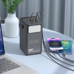 Внешний аккумулятор Hoco DB03 Endure 100000 mAh Black Внешний аккумулятор Hoco DB03 Endure 100000 mAh Black