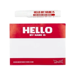 Бумага для записей Montana Hello My Name Is, 100 шт, красный