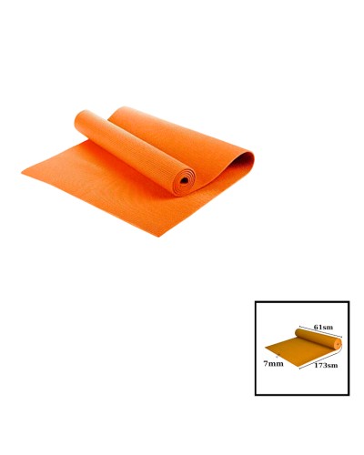Yoqa üçün mat TPE Yoga Mat 173x61x0.7 sm, narıncı
