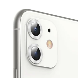 Qoruyucu şüşə kamera üçün Baseus Alloy Protection Ring Lens Film Silver Apple iPhone 11 üçün