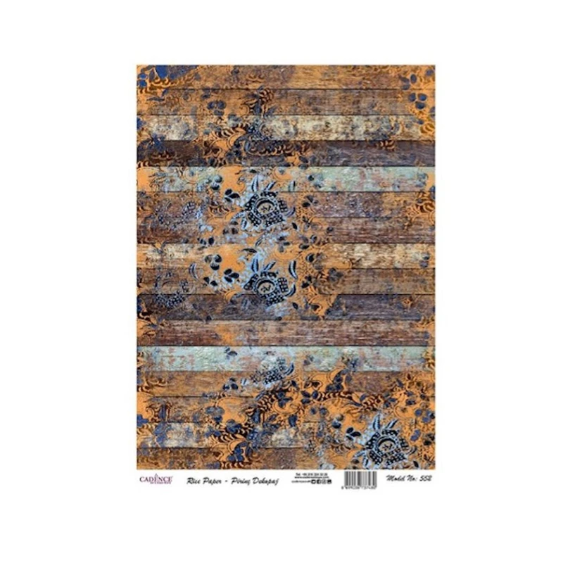 Рисовая бумага для декупажа Cadence А3 - 552 Рисовая бумага для декупажа Cadence А3 - 552