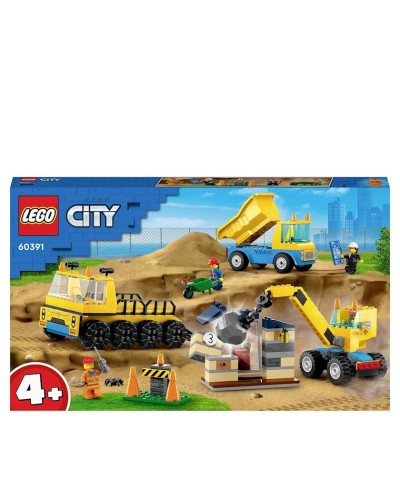 Konstruktor LEGO City Great Vehicles Demolition Site 60391, 4+ yaş, 235 hissə