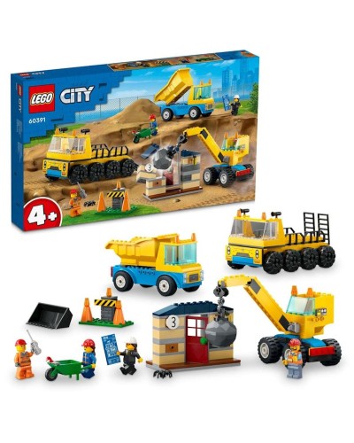 Konstruktor LEGO City Great Vehicles Demolition Site 60391, 4+ yaş, 235 hissə