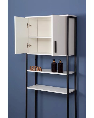 Etajerka 24x68x192 sm, LDSP, ağ