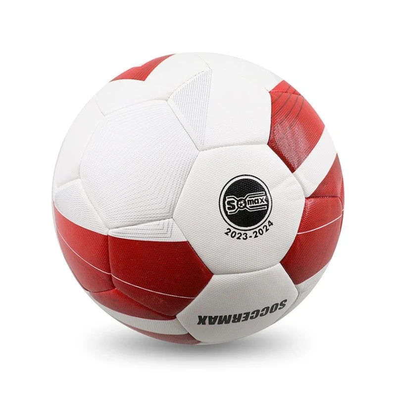 Futbol topu Soccermax, ağ/qırmızı Futbol topu Soccermax, ağ/qırmızı