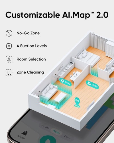 Robot tozsoran Eufy L60 Hybrid SES (excluded UK plug) Black (T2278G11)
