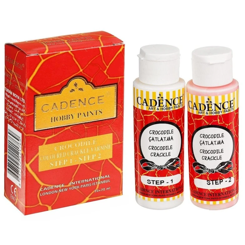 Кракелюр Cadence Crocodile Coloured Crackle C 1002 Bordeaux, 70+70 мл Кракелюр Cadence Crocodile Coloured Crackle C 1002 Bordeaux, 70+70 мл