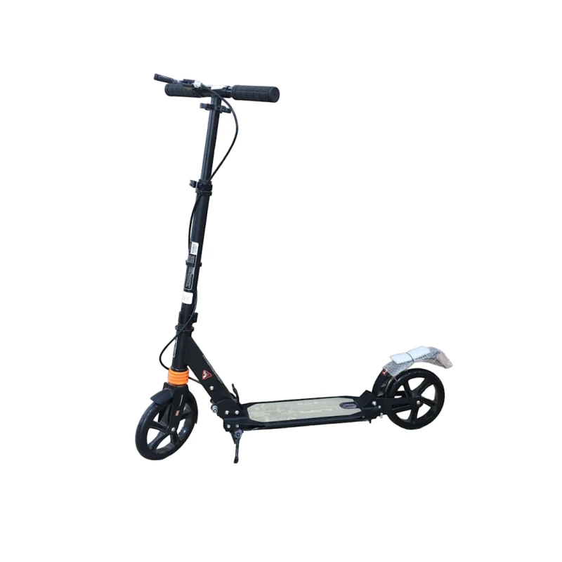 Samokat 001 Black, qatlanan, təkərlərin diametri 200 mm, göy