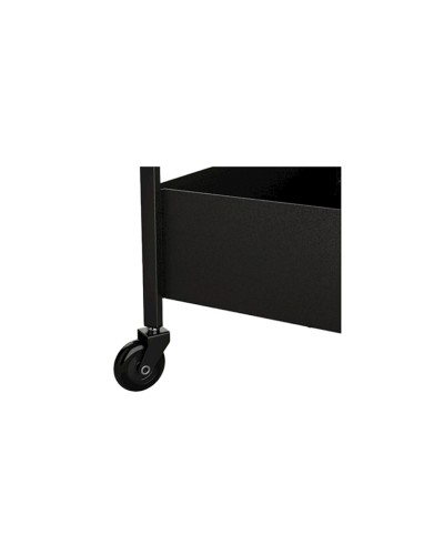 Stellaj IKEA Nissafors, 50.5x30x83 sm, polad, qara