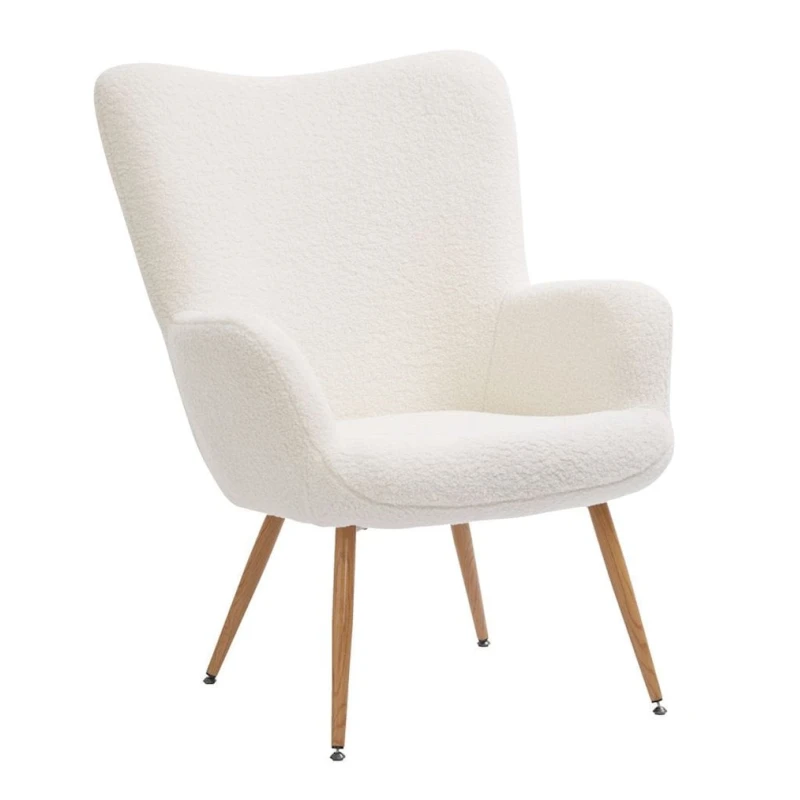 Кресло JYSK Hundested, 72x98x80 см, белое Кресло JYSK Hundested, 72x98x80 см, белое