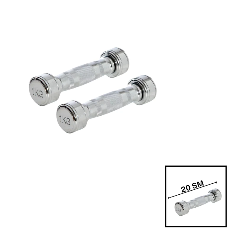 Гантели Dumbell, серебристый, 1х1 кг Гантели Dumbell, серебристый, 1х1 кг