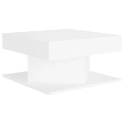 Журнальный стол Art_77, ламинат, белый, 30х57х57 см