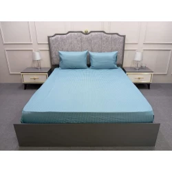 Простыня на резинке TZE-684, бирюзовый, 160х200 см