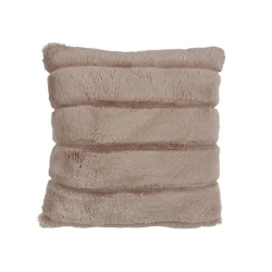 Декоративная подушка JYSK Stavklokke 45x45 см, искусственный мех/велюр, полиэстер, тауп